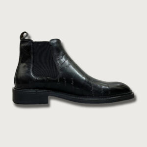 Homme Gabry – Fashionable Waterproof Men’s Wedge Boots in Black