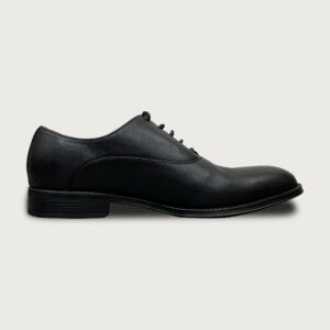 Homme Glasgow – Black Plain Toe Oxford Italian Leather Dress Shoes