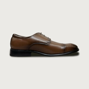 Homme Sassari – Brown Italian Leather Derby Shoes for Men
