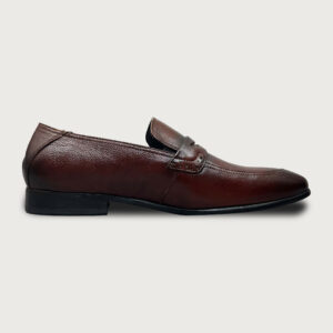 Homme Bayswater – Brown Penny Loafer Italian Leather Dress Shoes