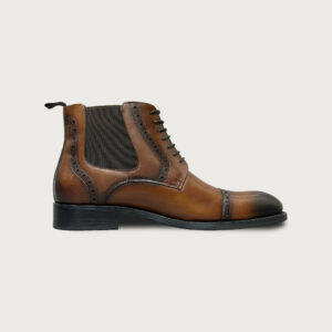 Homme Casoria – Brown Patina Chelsea Boots