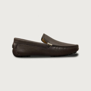 Homme Piacenza – Brown Square Toe Leather Loafer