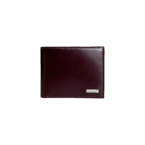 Homme Messina -Handmade shell cordovan brown leather wallet