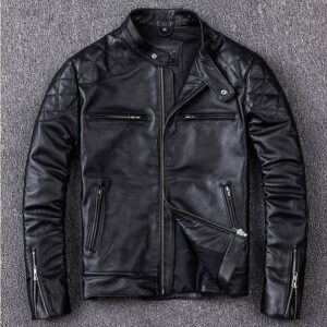 Homme de Monaco - Genuine Leather Jacket Shoulder Padding for Men