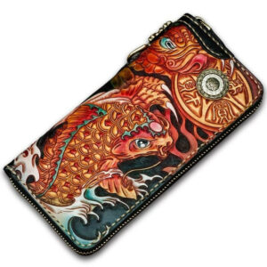 Personalized Handcrafted-Carved Leather Wallet