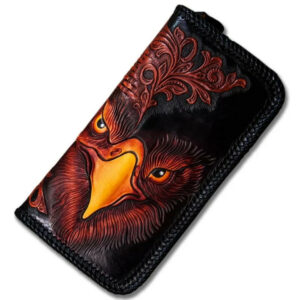 Personalized Handcrafted-Carved Leather Wallet
