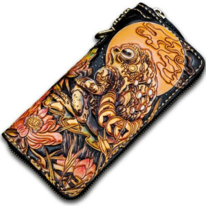 Personalized Handcrafted-Carved Leather Wallet