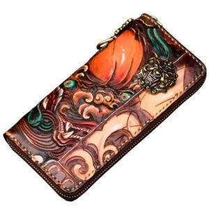 Personalized Handcrafted-Carved Leather Wallet