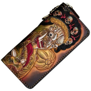 Personalized Handcrafted-Carved Leather Wallet