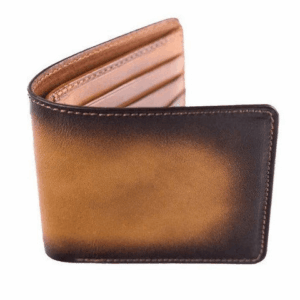 Homme Leather Patina Light Brown Wallet Medium