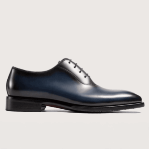 Homme Sassari – Two-Tone Oxford in Black & Blue Calfskin Leather