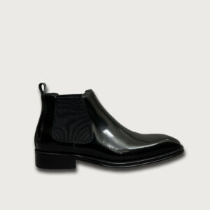 Homme Ragusa – Black Classic Leather Chelsea Boots