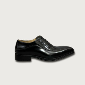 Homme Messina – Handcrafted Black Patent Leather Oxford Shoes