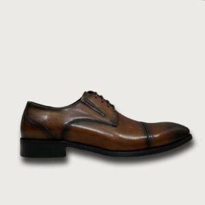 Homme Teramo – Men’s Brown Classic Patina Derby Shoes