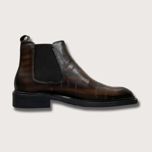 Homme Gabry – Fashionable Waterproof Men’s Wedge Boots in Brown