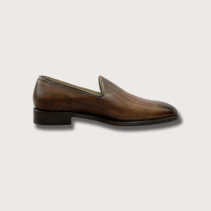 Homme Federica – High Quality Handcrafted Sculpted Leather Shoes for Men in Brown