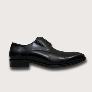 Homme Teramo – Men’s Black Classic Patina Derby Shoes