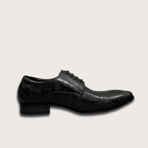Homme Positano – High Quality Handcrafted Sculpted Leather Shoes for Men in Black
