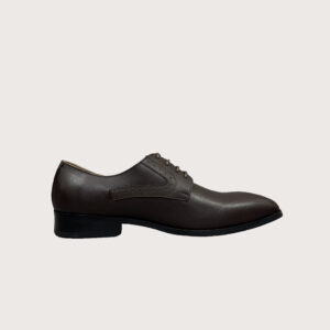 Homme Genova – Genuine Leather Derby Italian Shoes in Brown