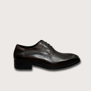 Homme Viterbo – Men’s Brown Plain Toe Brogues Oxford Formal Shoes