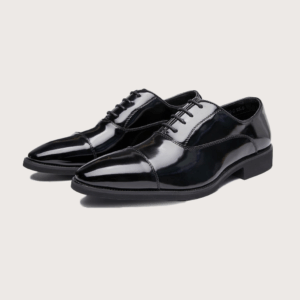 Homme Siracusa – Black Oxford Italian Leather Shoes