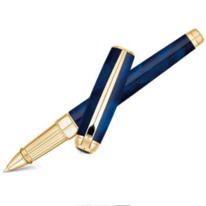 Homme Aurora Blue Lacquer Rollerball Pen